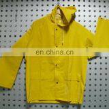 Yellow High Visibility Parka Workwear Rain Jacket in Summer thumbnail-1