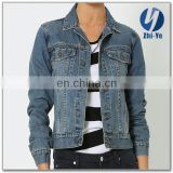Fashion casual China brand womens jeans jacket