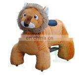 Coin Operated Rides Plush Animal Electric Scooter for Shopping Mall Lion 2016 Zoo Animal Scooter Motorized Plush Riding Animals thumbnail-2