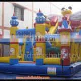 Attractive Inflatable Fun City, Big Inflatable Bouncy Games, Inflatable Combo Slid Fun Land City thumbnail-1