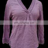 100% Cotton Jersey Ladies Tops 2017 Designs thumbnail-5