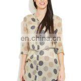 Wholesale 2015 Ladies Ladies' Tunic Short Sleeve Tunic Polka Dot Chiffon Tunic thumbnail-1