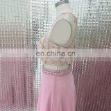 Hot Sale Two-Piece Heavy Beaded Chiffon Pink Evening Dresses LX284 thumbnail-5