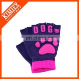 Wholesale winter knitted mittens with logo
