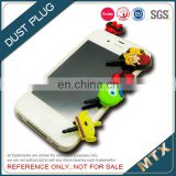 Soft PVC mobile phone dust plug supplier