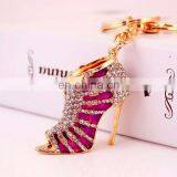 Bag Charms Accessory High Heel Shoe Rhinestone Keychain thumbnail-4
