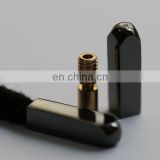 Factary direct custom bullet /square /flat shape custom color metal shoelace aglet with screw on it