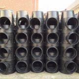 Plastic Drainage Inspection Well Set At The Turning Of Pipeline Black thumbnail-3