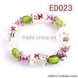 Manual Painted Christmas Bracelet With Many Color thumbnail-1