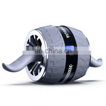 Wholesale Home Gym Exercise Portable Trainer Fitness Equipment Wheel Roller Yoga Abdomin AB Roller Wheels