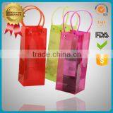 Wholesale Promotional Colorful PVC Beer Bottle Cooler Bag Plastic Pvc Ice Wine Bag thumbnail-1