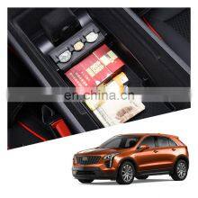 Interior Accessories Parts Silicone Armrest Rest Storage Box Center Control Console Organizer Tray For Cadillac Xt4 2019 2020