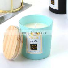 Tumbler 4oz 6oz 8oz White Empty Massage Custom Clear Scented Frosted Matte Amber Black Glass Candle Jar With Wooden Lid And Box thumbnail-1