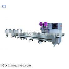 Automatic Flow Food Packing Production Line Machine Servo Packaging Machine Line For Cake Bread Chocolates