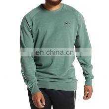 Pemium Heavy Vintage Crewneck Mens Acid Wash Sweatshirts Crew Neck Cotton Black French Terry Vintage thumbnail-1