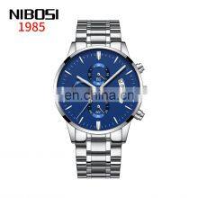 NIBOSI 2309 Mens Quartz Watch Bands Casual Tourbillon Automatic Mechanical Watch Luxury Business Stainless Steel Wristwatch thumbnail-5