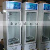 Upright Glass Door Supermarket Commercial Display Refrigerator