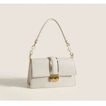 Alligator Pattern Entry Lux Underarm Chain Handbag Small Square Bag for Lady thumbnail-4