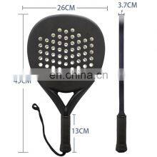 Wholesale Factory Custom DIY Logo Padel Racket Carbon Fiber 3K 12K 18K Soft EVA Professional Carbon Beach Rackets thumbnail-4