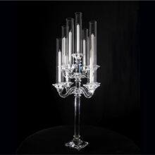 Wedding Decoration Crystal 5 Arms Candelabra Wedding Table Centerpiece thumbnail-2