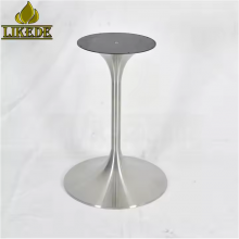 Hot Sale 304# Stainless Steel Table Base Metal Trumpet Tulip Design Outdoor Living Room Bedroom-Coffee Dining Granite Table thumbnail-2