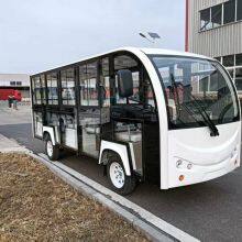 Electric Tour Vehicle, Fully Enclosed Sightseeing Bus, Factory Shuttle Bus, Customer Reception Vehicle, 14-seater Electric Sightseeing Bus With Full Glass Doors thumbnail-1