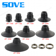ZP-10~50US/N Series Silicone/Rubber Vacuum Cup SMC Brand Perfect Alternative Product Single-layer Flat Lip for Universal Workpiece Industrial Suction thumbnail-3
