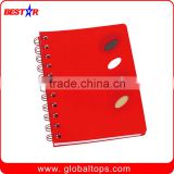 Plastic Spiral Notebook in red cover
