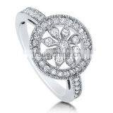 Wholesale Rhodium Plating Amethyst Diamond CZ Wedding Ring thumbnail-5