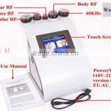 Ultrasonic Liposuction Machine 2016 Wholesale Beauty Machine 40K Cavitation Multipolar RF Vacuum Suction System Beauty Salon Rf Cavitation Device Ultrasonic Weight Loss Machine thumbnail-2