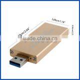 USB3.0 to SATA Based 2230/ 2242 M.2 NGFF SSD Portable Hard Disk Driver External Enclosure Storage Case thumbnail-3