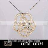 Not to be Missed Goods Stone Silver Pendant Silver Flower Pendant thumbnail-5