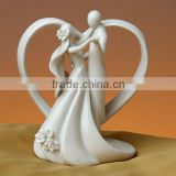 Wholesale Bride and Groom Ceramic Figurine Cake Topper for wedding Table decoration-BY-TOP2