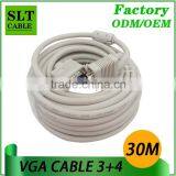 SLT 30M VGA Male to VGA Male Cable 15pin for Computer Monitor Projector Laptop Hdtv LCD Etc Multimedia thumbnail-1