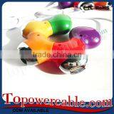 Bauhinia Flower Design Good Quality Usb Port Extensions Hubs On Desktop thumbnail-4