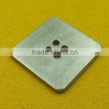 28mm Square Shape 4 Holes Metal Button With Cream Enamelled for Dress -- MS3361 thumbnail-3