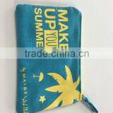 HOT !!! Natural Feel Allover Printing Canvas Pouch Cosmetic Bag thumbnail-1