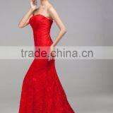 Women's Sweet Red Off The Shoulder Dress thumbnail-2