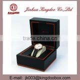 Jinhua Supplier Handmade Rectangular MDF Wooden Watch Box With Flip Lid thumbnail-1