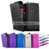 New Leather Flip Series Mobile Phone Case Cover for Nokia Lumia 520 thumbnail-1