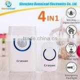 4 IN 1 Function PIR Sensor Wireless Motion Sensor Doorbell Flashlight With Battery Powered thumbnail-1