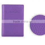 2016 purple embossed leather passport holder