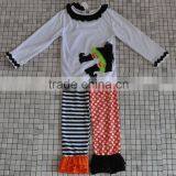 2016 New Arrival Winter Fall Baby Clothing Pumpkin Tops Ruffle Pants Halloween Outfits thumbnail-5