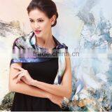 Customize 100%silk Scarves With Beautiful Abstract Printing thumbnail-2