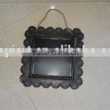 SQUARE METAL SHABBY CHALK BOARD WALL HANGING thumbnail-1