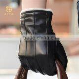 Men Classic Style Real Leather Glove With Cashmere Lining
