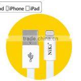 MFi Certified Manufacturer for Apple Mfi Lightning Cable Data Cable for Iphone5s 5c for 1meter Flat White Cable for Iphone5 thumbnail-1