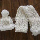 Knitted Hat and Knitted Scarf