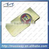 Customized Engraved Enamel 3D Metal Copper Brass Gold Money Clip