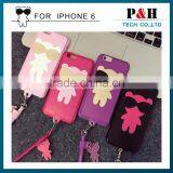 Factory Manufacture Cute Leather Phone Case for Apple IPhone 6 Back Covers thumbnail-2